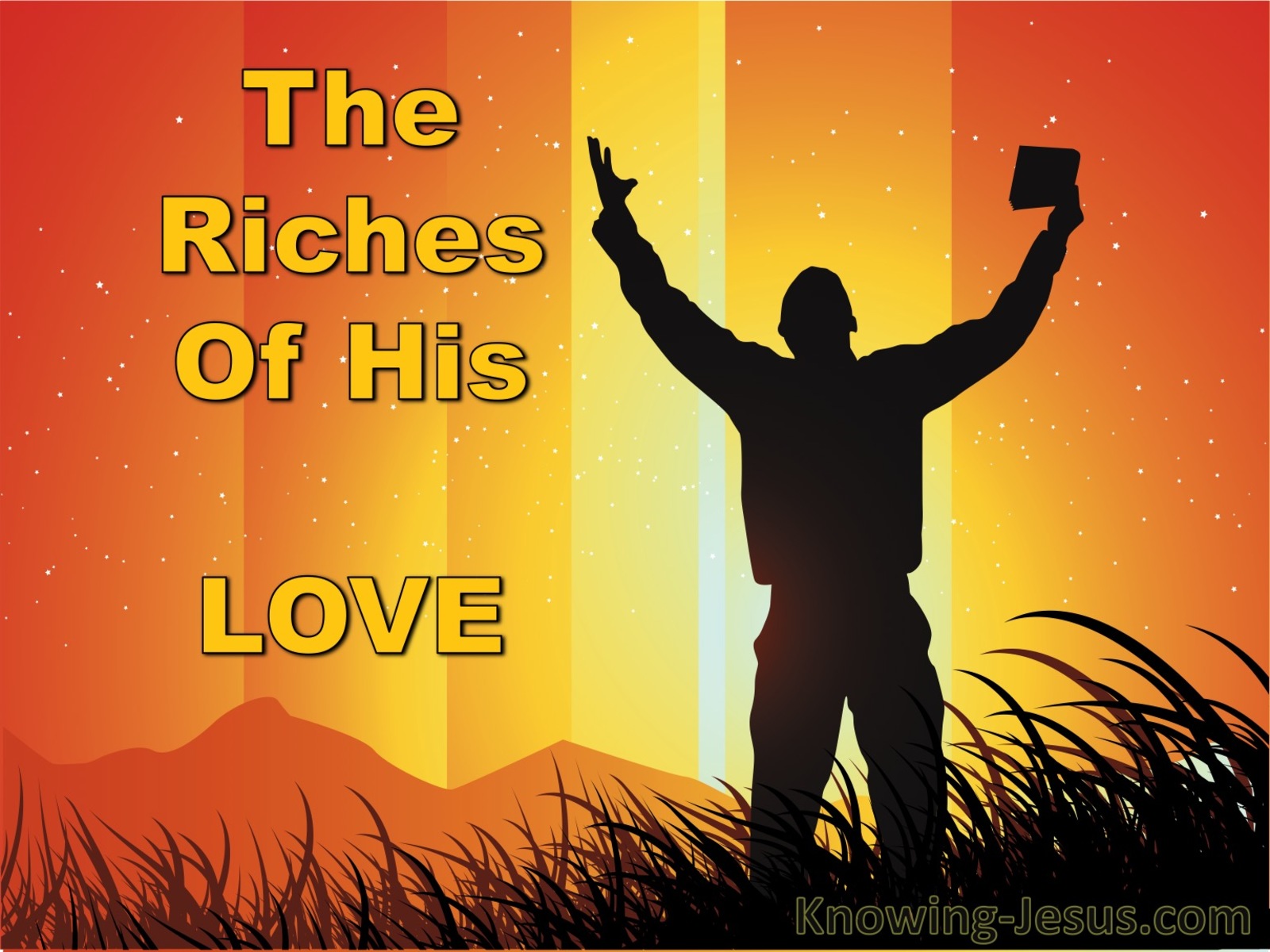 The Riches Of His Love (devotional) (orange)
